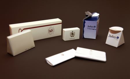 Production of packaging for hotel consumables 